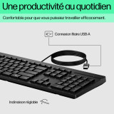 Clavier filaire HP 125 AZERTY (266C9AA)