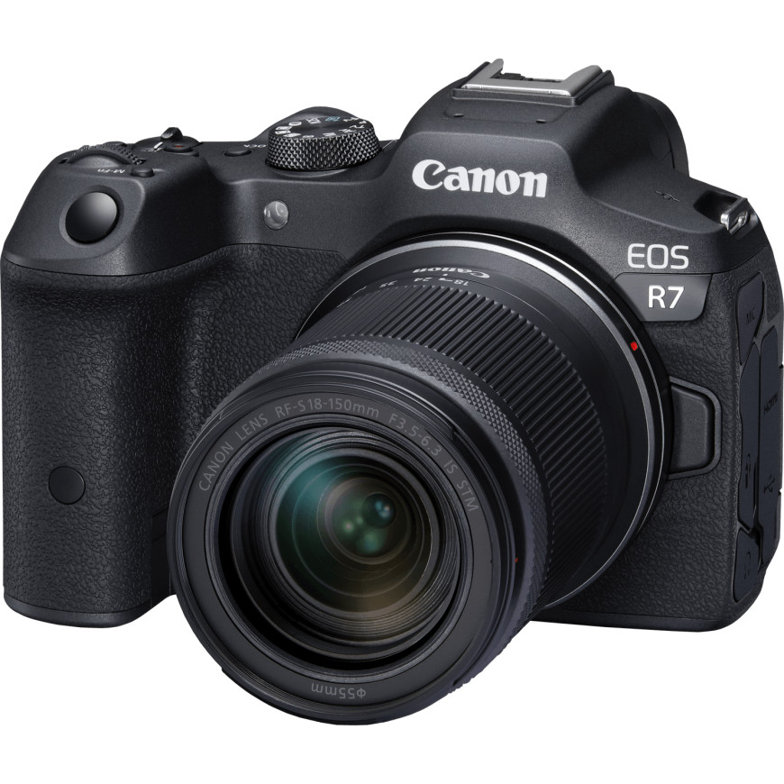Appareil photo hybride Canon EOS R7 + objectif RF-S 18-150mm F3.5-6.3 IS STM + objectif RF-S 10-18mm F4.5-6.3 IS STM