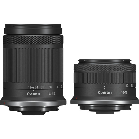 Appareil photo hybride Canon EOS R7 + objectif RF-S 18-150mm F3.5-6.3 IS STM + objectif RF-S 10-18mm F4.5-6.3 IS STM