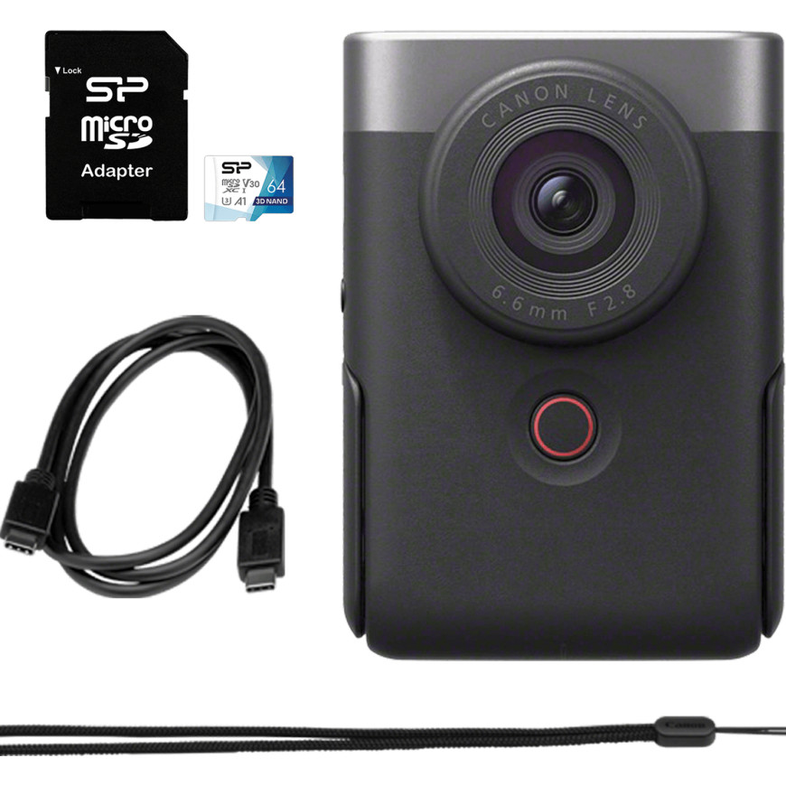 Canon PowerShot V10 Essential Kit, Silver