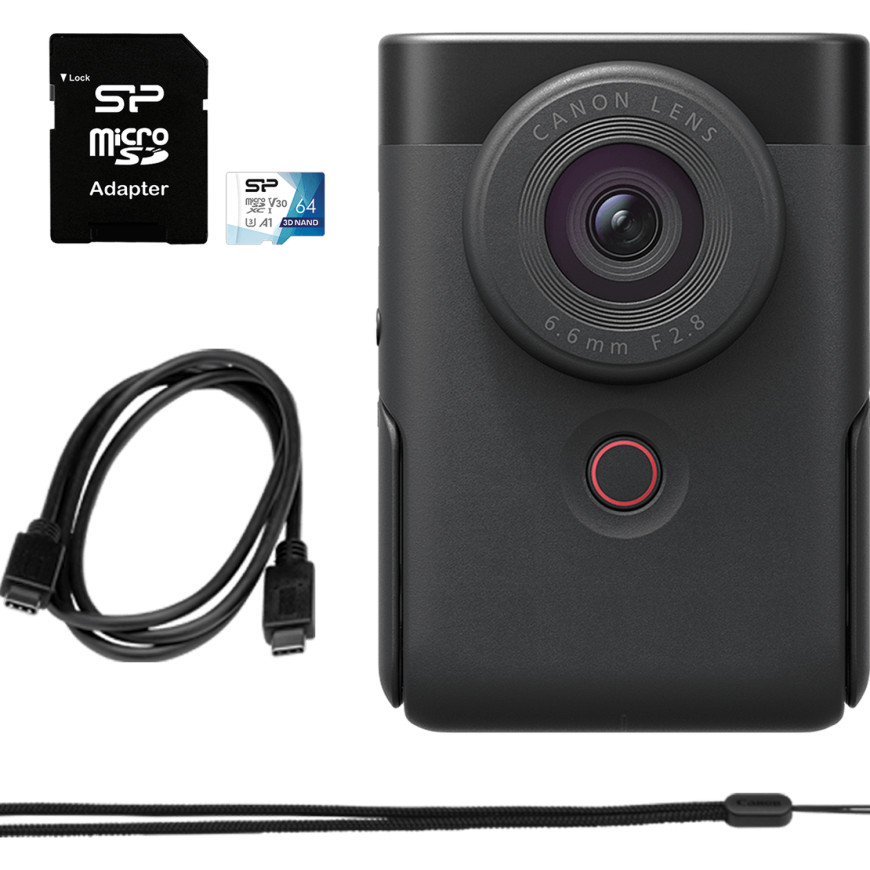 Canon PowerShot V10 Essential Kit, Black