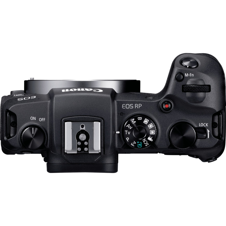 Appareil photo Canon EOS RP + objectif RF 24-105mm IS STM + sac à dos + carte SD + batterie de rechange