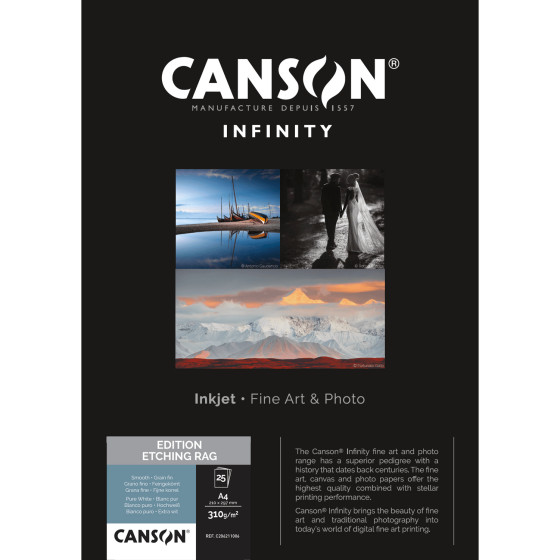 Canson Infinity Edition Etching Rag 310 g/m² A4 - 25 feuilles
