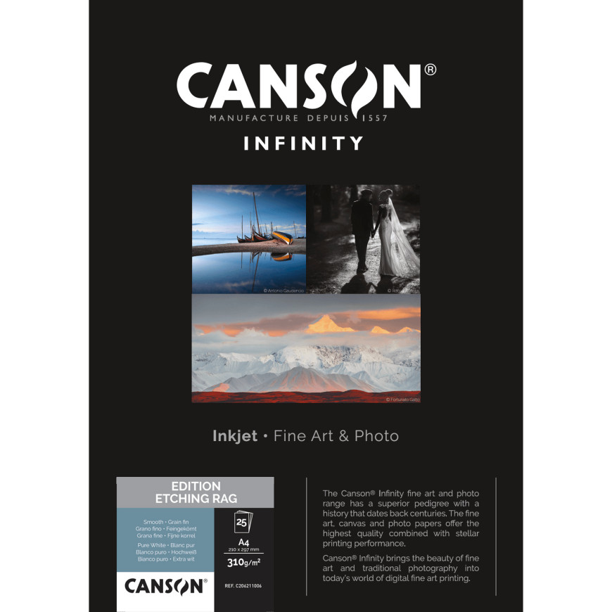 Canson Infinity Edition Etching Rag 310 g/m² A4 - 25 feuilles