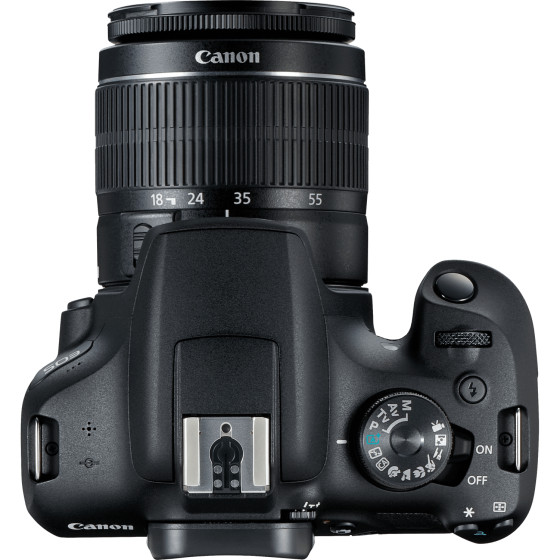 Appareil photo Canon EOS 2000D + objectif EF-S 18-55mm IS II + sac à dos