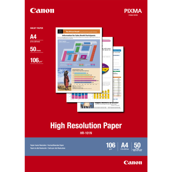 Papier haute résolution A4 Canon HR-101N - 50 feuilles