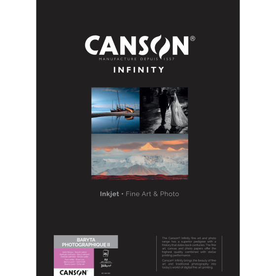 Canson Infinity Baryta Photographique II 310 g/m² A2 - 25 feuilles