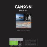 Papier Canson Infinity Somerset Enhanced Velvet White 225 g/m², A3+, 25 feuilles