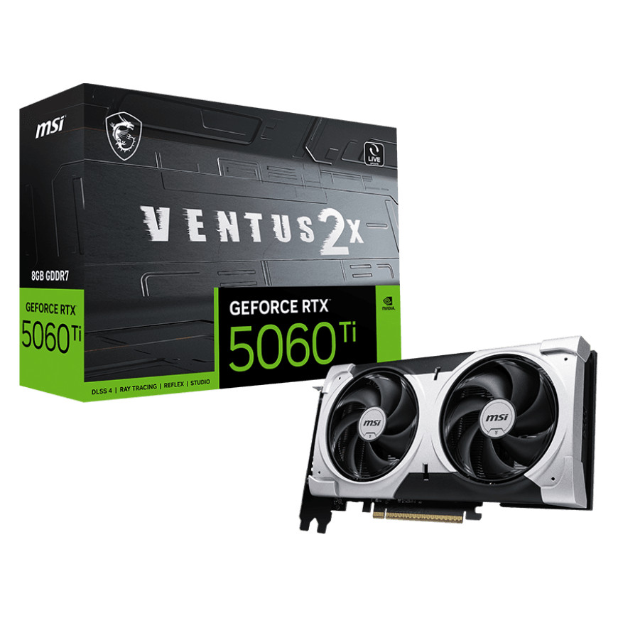 Carte Graphique MSI GeForce RTX 5060 Ti 8G VENTUS 2X PLUS (912-V536-050)