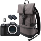 Appareil photo hybride Canon EOS R6 Mark II, noir + sac à dos + carte SD + batterie supplémentaire