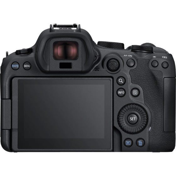 Appareil photo hybride Canon EOS R6 Mark II, noir + sac à dos + carte SD + batterie supplémentaire