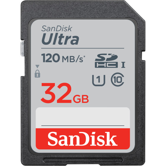 Carte mémoire SanDisk Ultra SDHC/SDXC UHS-I C10, 32 Go