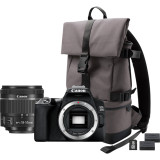 Appareil photo Canon EOS 250D, noir + objectif EF-S 18-55mm f/4-5.6 IS STM + batterie de rechange