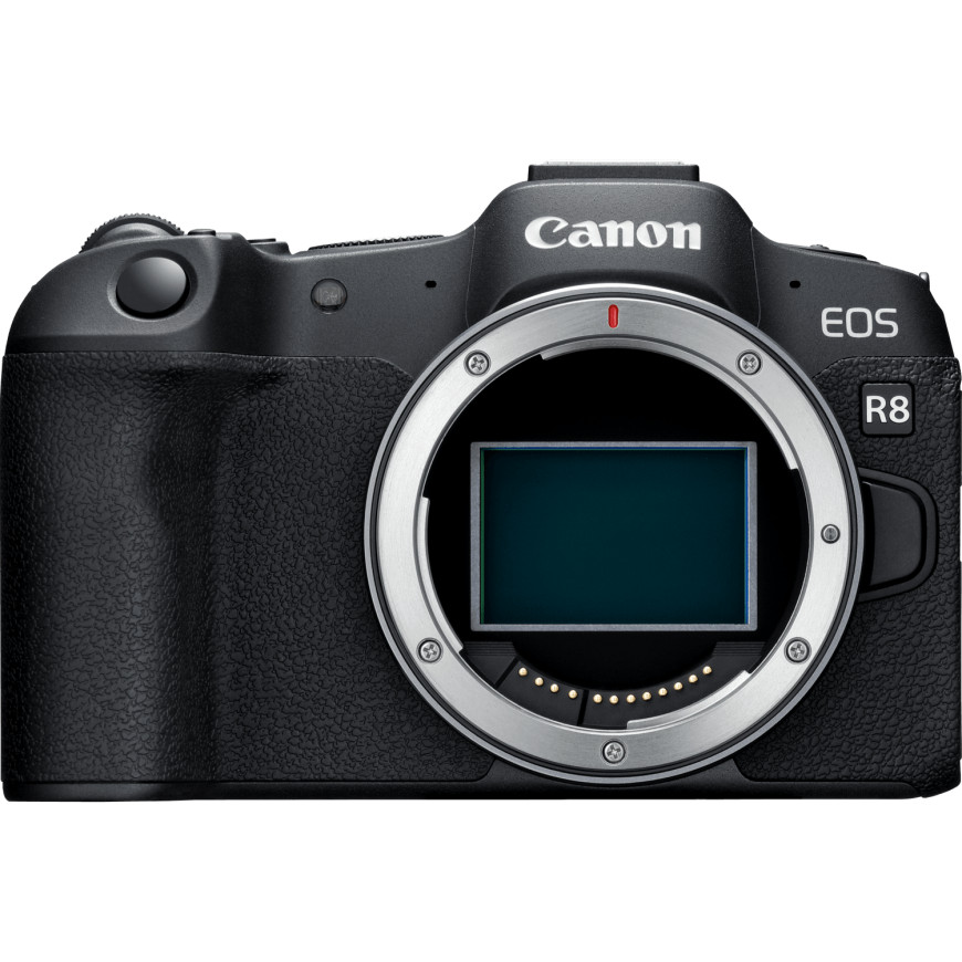 Appareil photo hybride Canon EOS R8, noir + objectif RF 85mm Macro IS STM + objectif RF 24-50mm IS STM