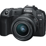Appareil photo hybride Canon EOS R8, noir + objectif RF 85mm Macro IS STM + objectif RF 24-50mm IS STM