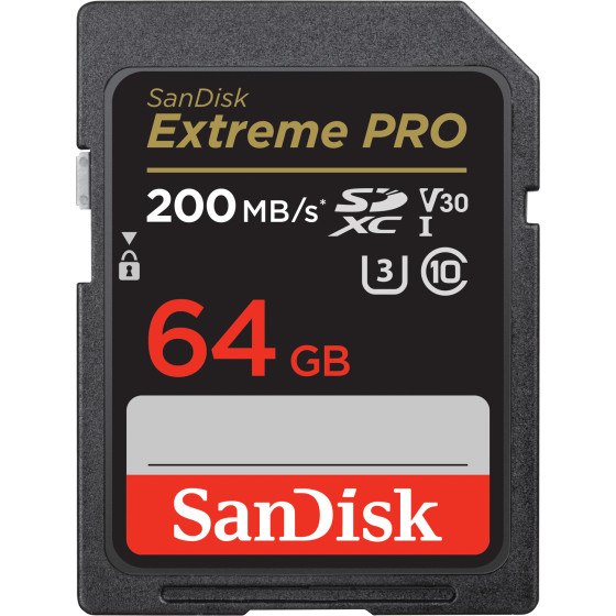 Carte mémoire SanDisk Extreme PRO SDXC UHS-I C10, 64 Go