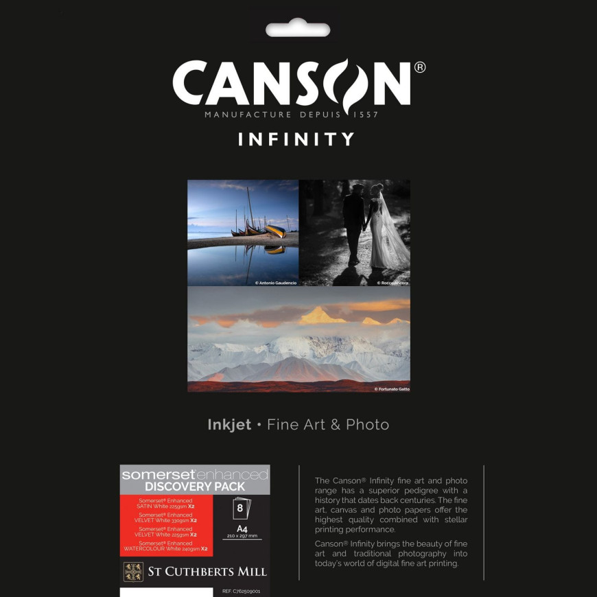 Canson Infinity Somerset Enhanced Discovery Pack (8 feuilles)