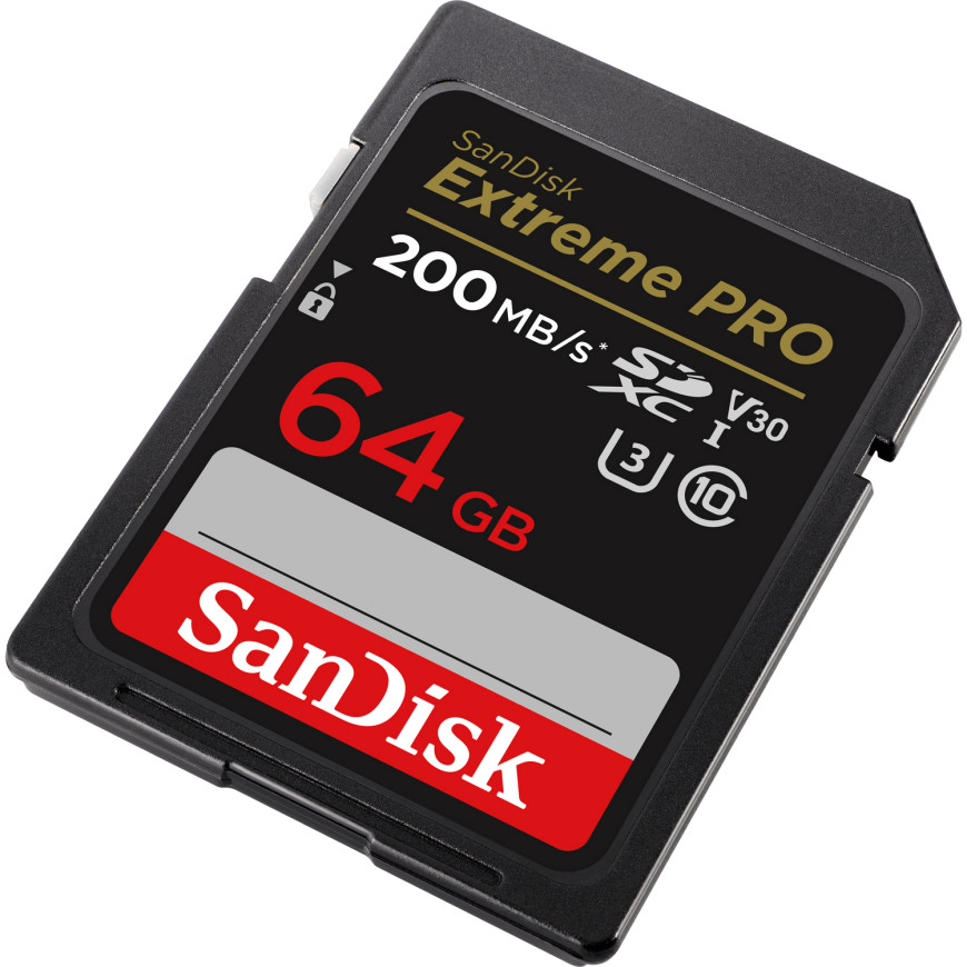 Carte mémoire SanDisk Extreme PRO SDXC UHS-I C10, 64 Go