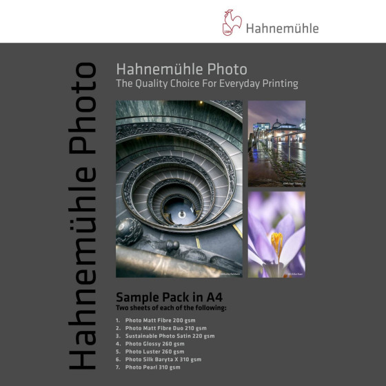 Pack d'échantillons de papiers photo Hahnemühle