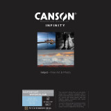 Papier Canson Infinity Somerset Enhanced Watercolour Rag White, 240 g/m², A3+, 25 feuilles