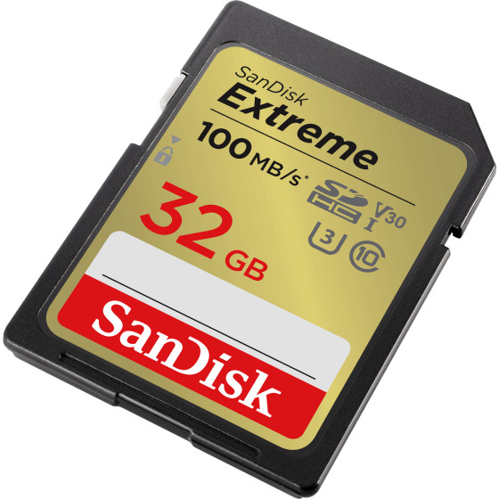 Carte mémoire SanDisk Extreme SDHC UHS-I C10, 32 Go - Double pack