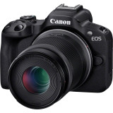 Appareil photo hybride Canon EOS R50, noir + objectif RF-S 18-45mm F4.5-6.3 IS STM + sac à dos + carte SD + batterie supplémenta