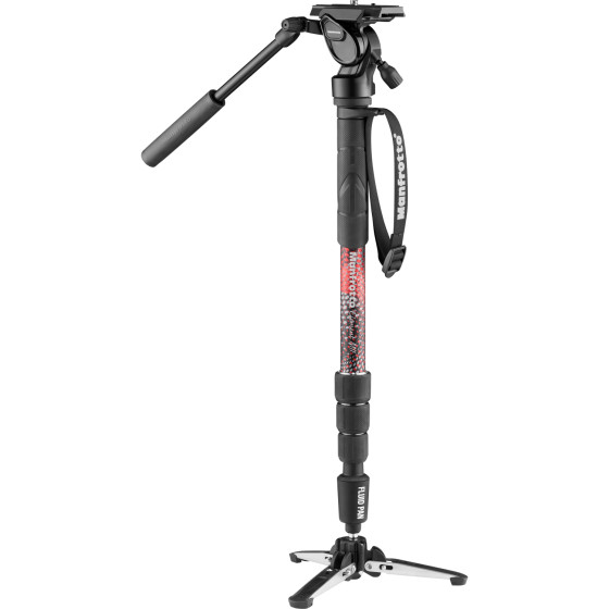 Kit monopode vidéo Element MII en aluminium avec rotule fluide de Manfrotto