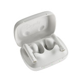 Écouteurs sable blanc HP Poly Voyager Free 60 UC M + adaptateur USB-A BT700 + étui de charge de base