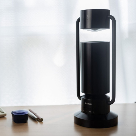 Lampe haut-parleur Canon Light & Speaker ML-A Bluetooth sans fil en aluminium - noire