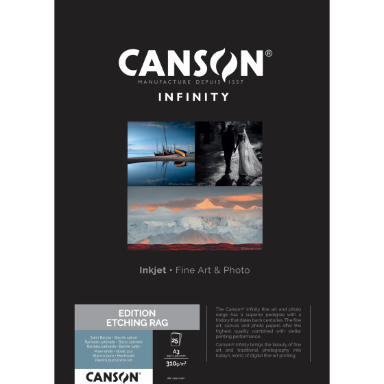 Canson Infinity Edition Etching Rag 310 g/m² A3 - 25 feuilles