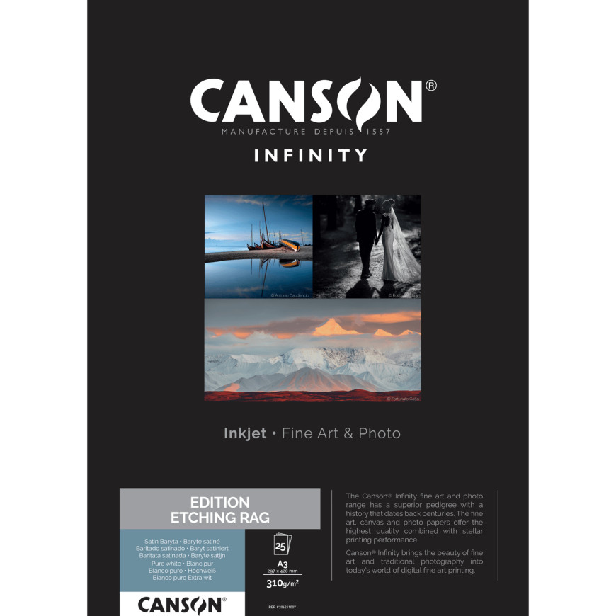 Canson Infinity Edition Etching Rag 310 g/m² A3 - 25 feuilles