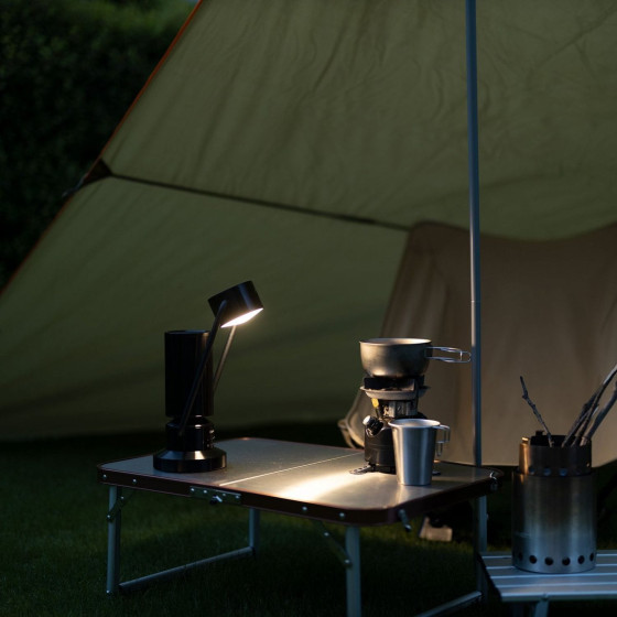 Lampe haut-parleur Canon Light & Speaker ML-A Bluetooth sans fil en aluminium - noire