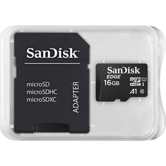 Carte SanDisk microSDHC™ avec adaptateur, 16 Go