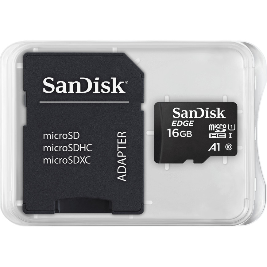 Carte SanDisk microSDHC™ avec adaptateur, 16 Go