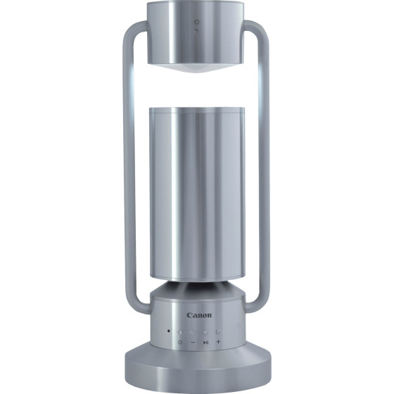 Lampe haut-parleur Canon Light & Speaker ML-A Bluetooth sans fil en aluminium, argent