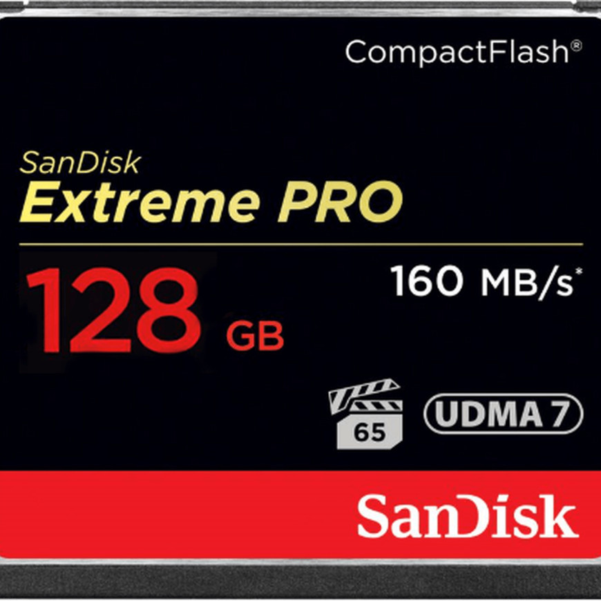 Carte mémoire CompactFlash SanDisk Extreme PRO, 160 Mo/s, 128 Go
