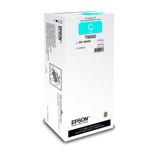 Epson WorkForce Pro WF-R8590 – Unité de fourniture d'encre Cyan XXL (C13T86924N)