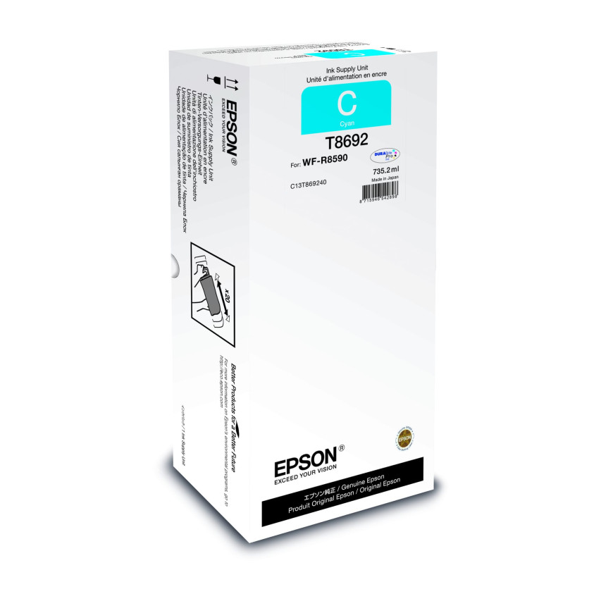 Epson WorkForce Pro WF-R8590 – Unité de fourniture d'encre Cyan XXL (C13T86924N)