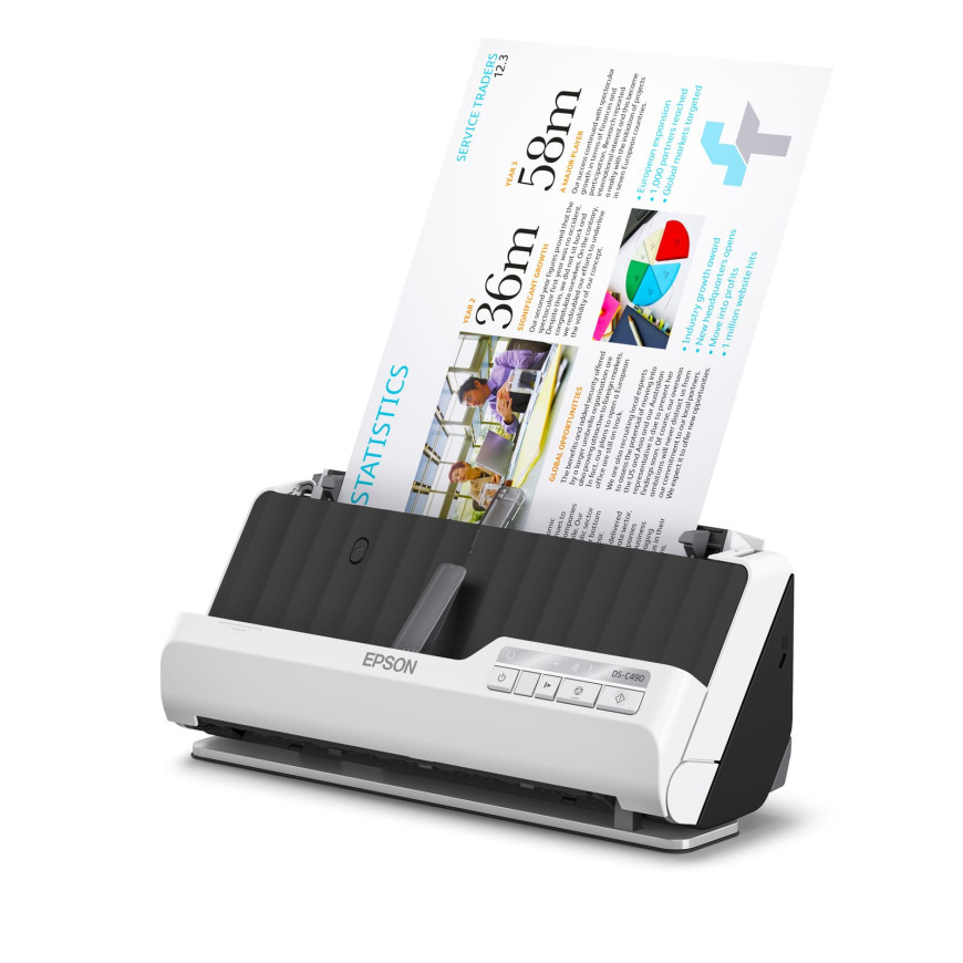 Epson DS-C490 – Scanner de bureau A4 compact (B11B271402)