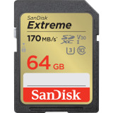 Carte mémoire SanDisk Extreme SDXC UHS-I C10, 64 Go