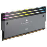 Corsair Dominator Titanium DDR5 RGB 32 Go (2 x 16 Go) 6000 MHz CL30 - Gris
