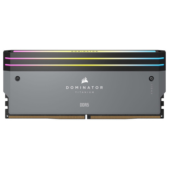 Corsair Dominator Titanium DDR5 RGB 32 Go (2 x 16 Go) 6000 MHz CL30 - Gris