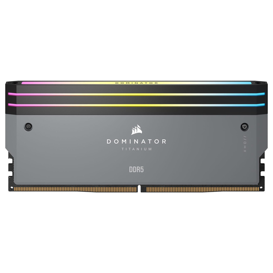 Corsair Dominator Titanium DDR5 RGB 32 Go (2 x 16 Go) 6000 MHz CL30 - Gris