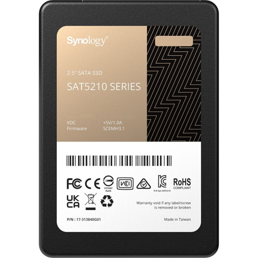 Disque Dur interne SSD Synology SAT5210 sata 2.5" 480 Go (SAT5210-480G)