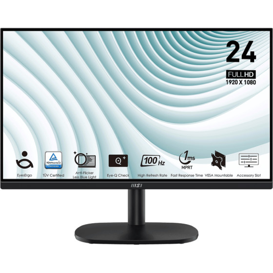 Écran 23.8" Full HD MSI Pro MP245V (9S6-3PC0CM-002)