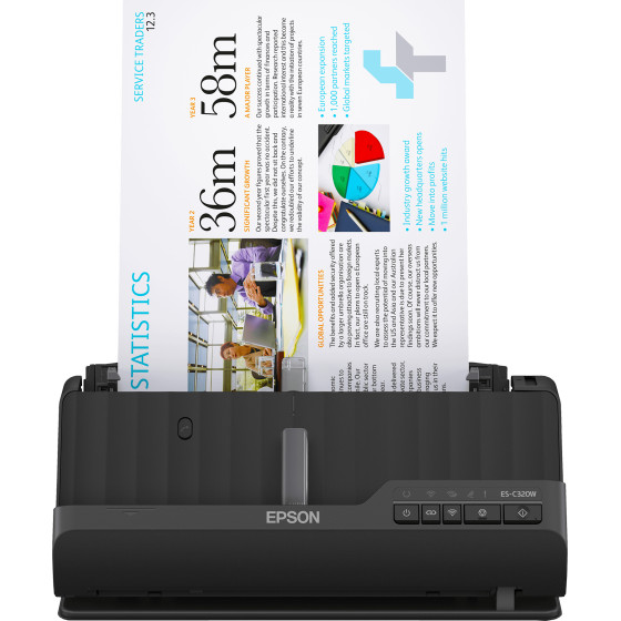 Epson ES-C320W – Scanner A4 compact avec Wi-Fi (B11B270402)
