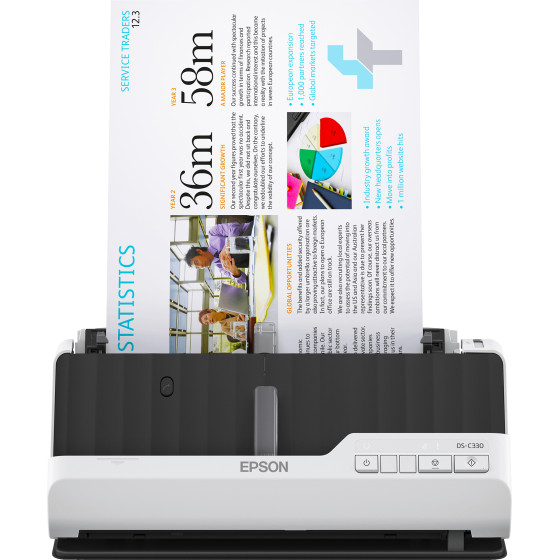 Epson DS-C330 – Scanner A4 compact et polyvalent (B11B272402)