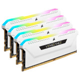 Corsair Vengeance RGB PRO SL Series 32 Go (4 x 8 Go) DDR4 3200 MHz CL16 - Blanc