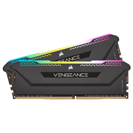 Corsair Vengeance RGB PRO SL Series 32 Go (2 x 16 Go) DDR4 3200 MHz CL16 - Noir (CMH32GX4M2Z3200C16)