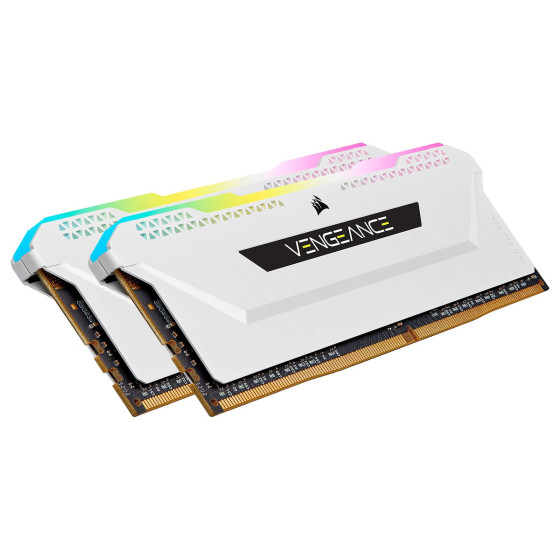 Corsair Vengeance RGB PRO SL Series 32 Go (2 x 16 Go) DDR4 3200 MHz CL16 - Blanc